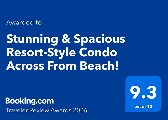 Stunning & Spacious Resort-Style Condo Across From Beach!
